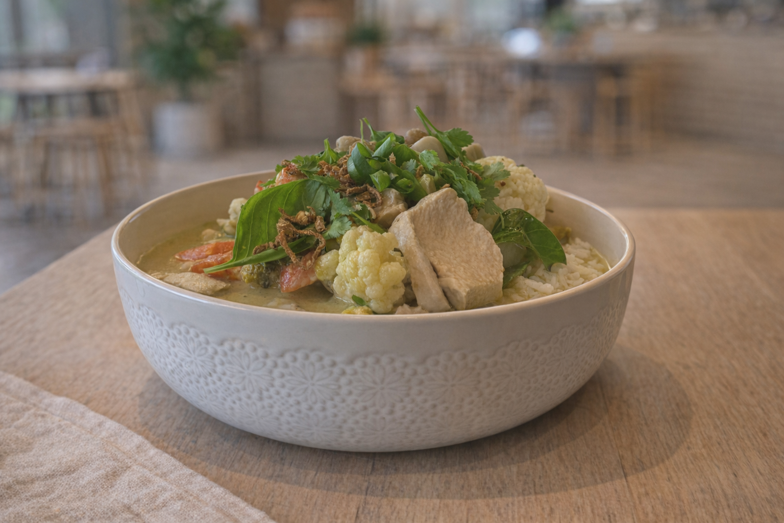 August 11, 2026 Tuesday - Green Thai Chicken Curry