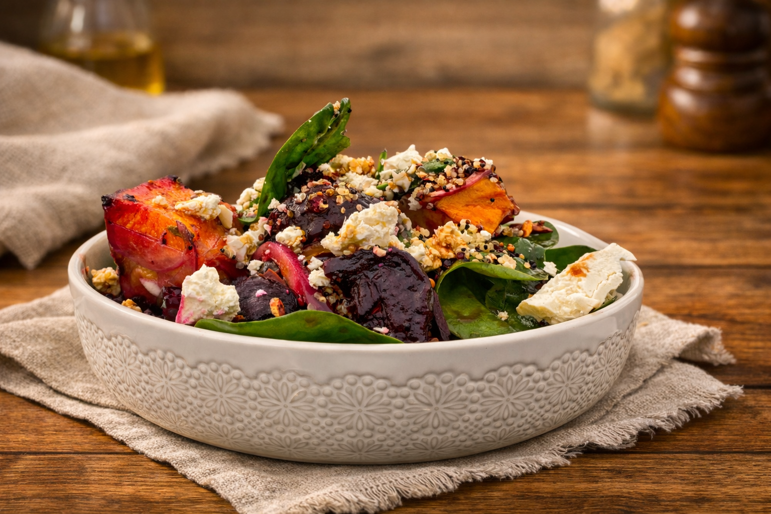 August 21, 2026 Friday - Roast Pumpkin, Quinoa & Fetta Bowl