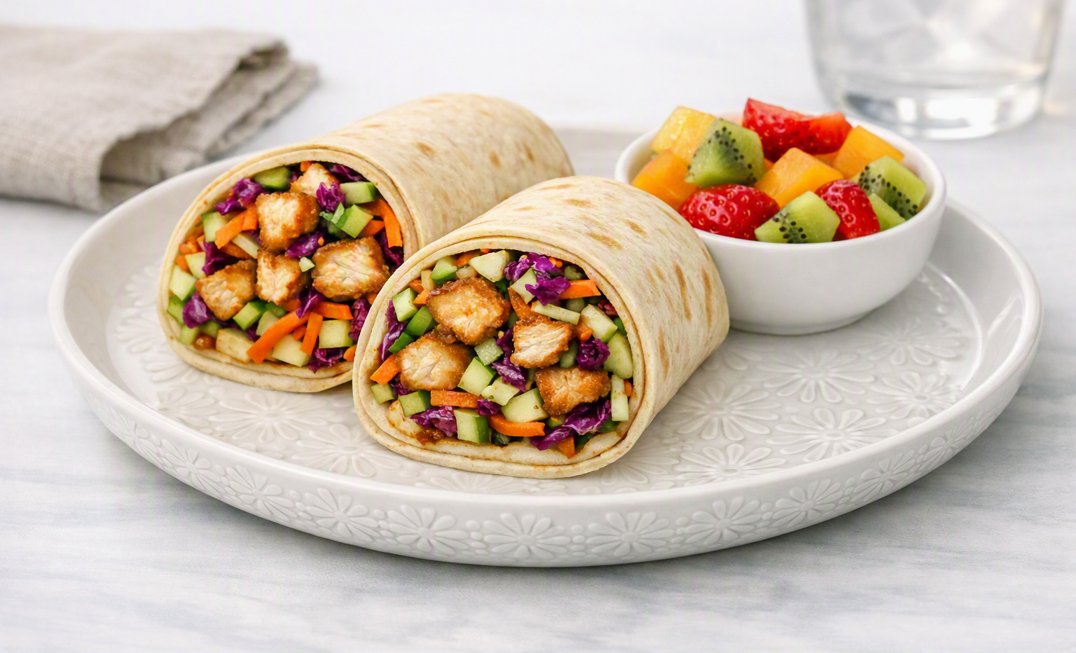 September 24, 2026 Thursday - Sweet Chili Chicken Slaw Wrap & Fruit Cup