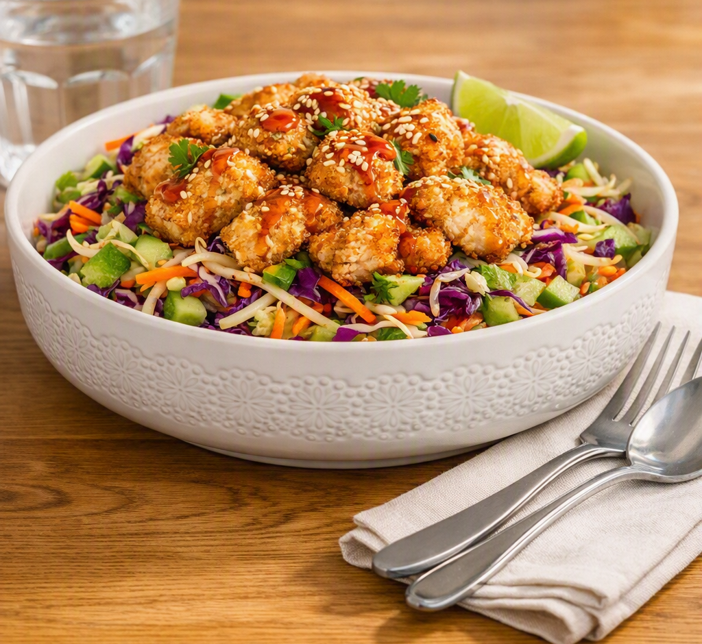 November 03, 2026 Tuesday - Sweet Chili Chicken Slaw Bowl